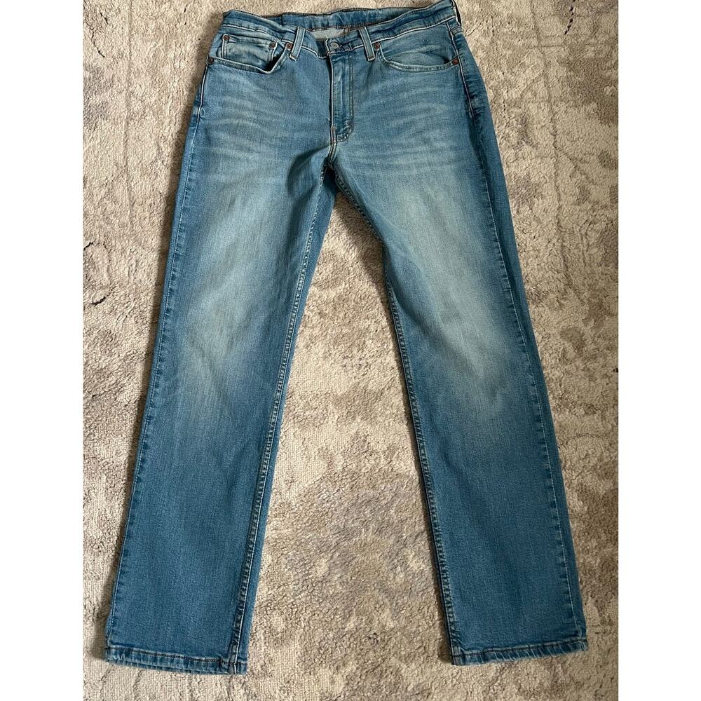 Levi's 514  Slight Stretch Medium Indigo Wash Men's Jeans Size 34 X 32